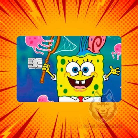 Adesivo para Cartão de Crédito e Débito Skin o tema Bob Esponja 19