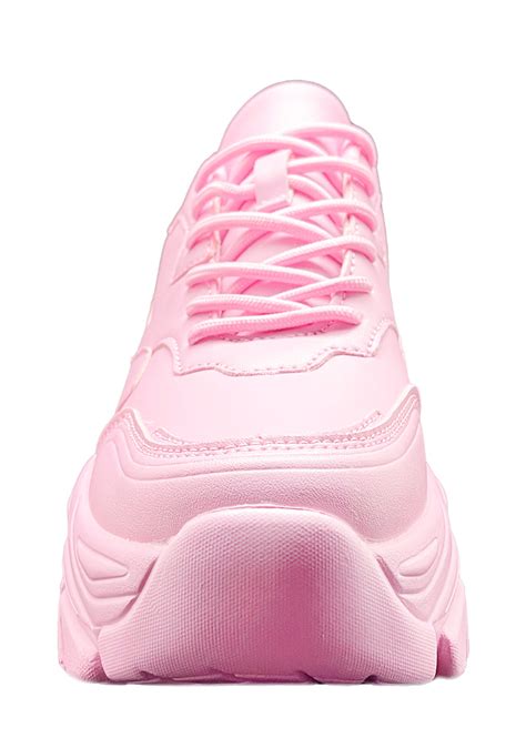 Berness Blair Bubblegum Bass Pink Platform Sneakers Lasr La Style Rush