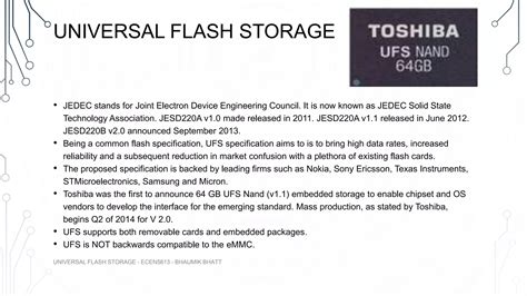 universal flash storage pptx