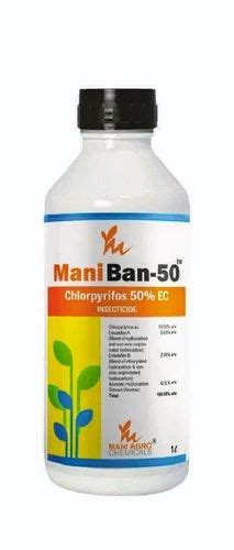 Insecticide Chlorpyriphos 50 Ec Maniban 50 250 Ml At Best Price In Indore