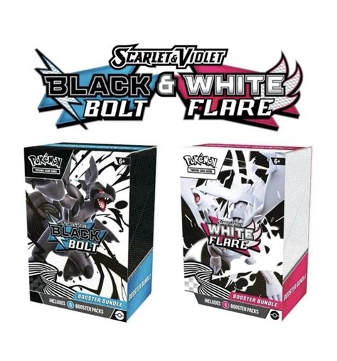 Black Bolt E White Flare - POKEMON BLACK BOLT and White Flare Booster Bundle Set of 2 Sealed New ...