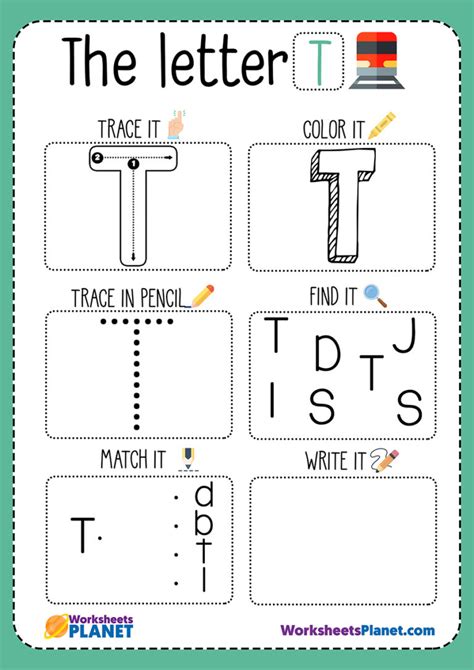 Letter T Worksheet