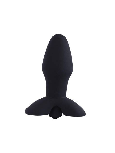 Plug Anal Noir Vibrant En Silicone Pour Homme Et Femme Box Coquine