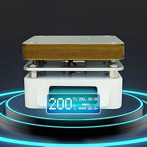 SEQURE Electric Soldering Hot Plate V W OLED Mini Preheat Soldering Station Timed Heating