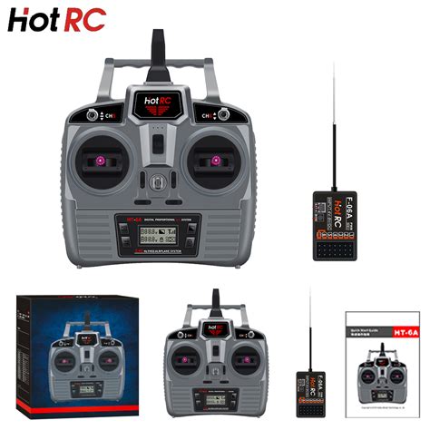 Hotrc Hot RC HT 6A HT6A 4 5 9V 2 4Ghz 6CH PWM FHSS Transmitter Remote Control F 06A F06A