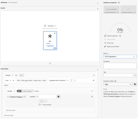 RT-CDP Audiences - Enable aggregation on "Edge" an... - Adobe
