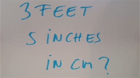 feet   inches  cm youtube