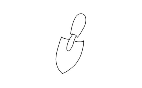 How to Draw a Trowel? | Step by Step Trowel Drawing for Kids