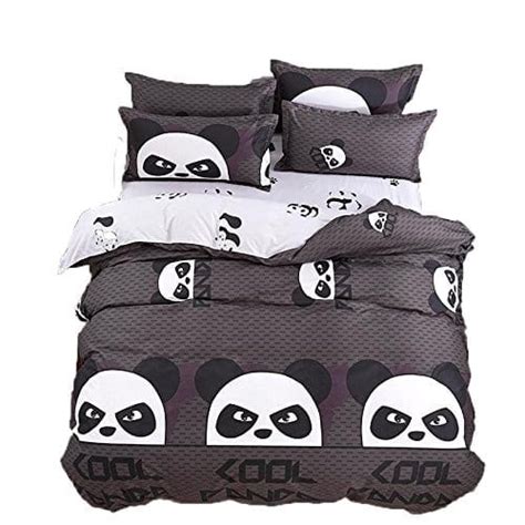 Kimko Child Panda Bedding Set 4pcs Kids Cartoon 3d Oil Print