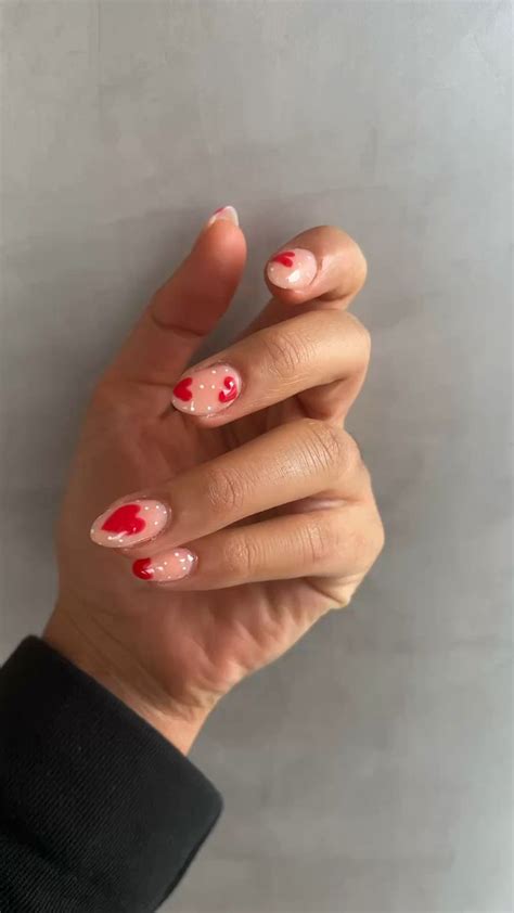 Fall Nails Holiday Nails Nail Trend Heart Nails Love Nails Nude Nails Acrylics Queen Of