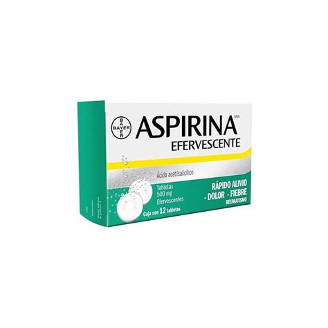 Aspirina Adulto 500 Mg 60 Tabletas Efervescentes