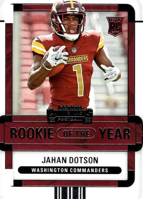 Jahan Dotson 2022 Contenders ROY JDO Rookie Of The Year Contenders PSA