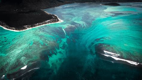 Waterfall Underwater