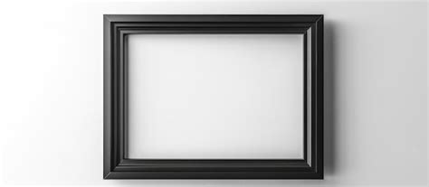 Premium Photo | Black frame isolated on a white background with no ...