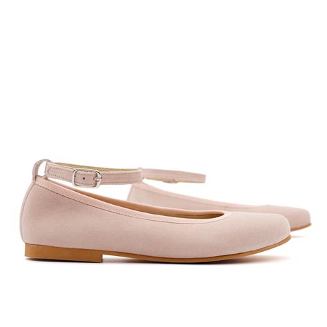 Bailarinas de Comunión con Lazos Rosa Nude para Niñas