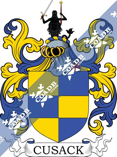 Cusack Family Crest, Coat of Arms and Name History