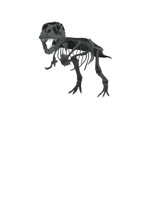 Clipart - T-Rex Skeleton