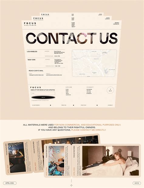 focus features corporate website behance