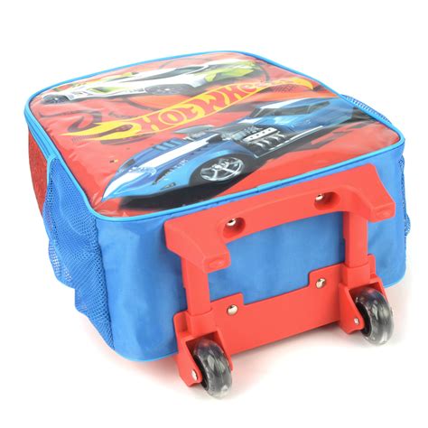 Mochila Escolar Rodinha Infantil Lancheira Hot Wheels Lika Bijuterias