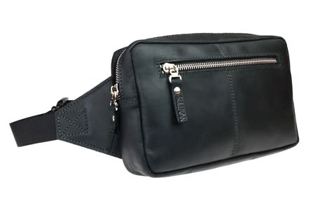 Мужская Кожаная Сумка Бананка на Пояс Черная GmSB1 — Купить Недорого на ...