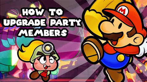 Paper Mario Ttyd Remake How To Upgrade Party Members Switch Youtube