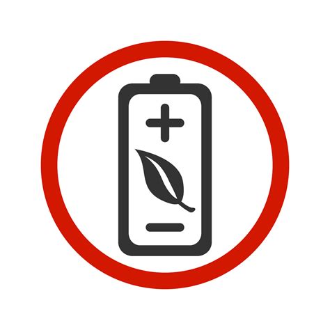 No Battery Icon Or Logo Forbidden Using Battery Is Not Allowedvector