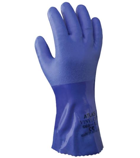 American Glove Showa Atlas Triple Dipped Heavyweight Pvc Glove 660