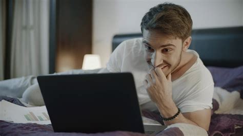 Happy Person On Computer