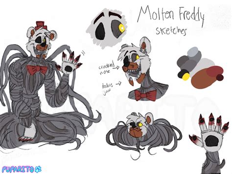 Molten Freddy Sketches Scrap Sketches 34 By Puparito251 On Deviantart
