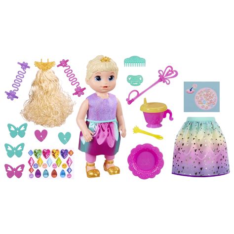 Baby Alive Princess Ellie Grows Up Doll Bonus Pack Blonde Hair Walmart