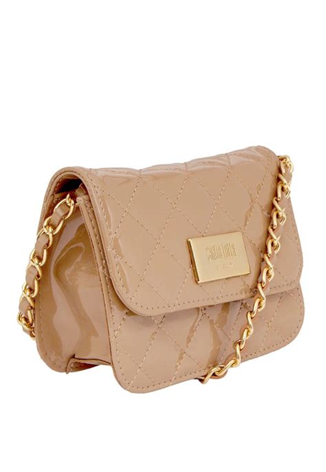 Bolsa Tiracolo Santa Lolla Verniz Nude