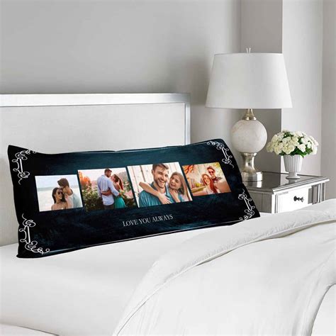 Custom Photo Black Body Pillow Case Custom Photo Pillow Case Etsy