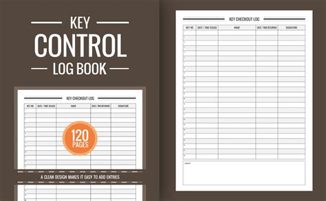 amazoncom key control log book key register log book key log book