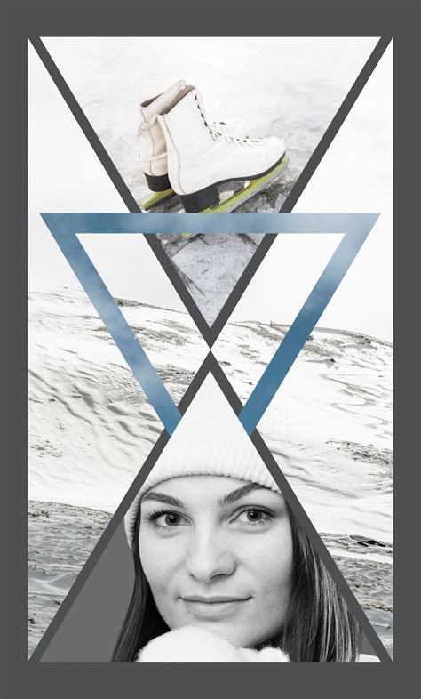 Free Photo Winter Sports Collage Design