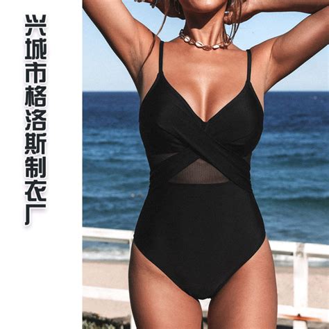 Sexy One Piece Bikini Triangle Swimsuit Women S High Waist Hot Spring Resort Swimsuit Bikini