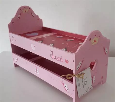 Cama Cucheta Para Barbies Casa De Muñecas Personalizada MercadoLibre