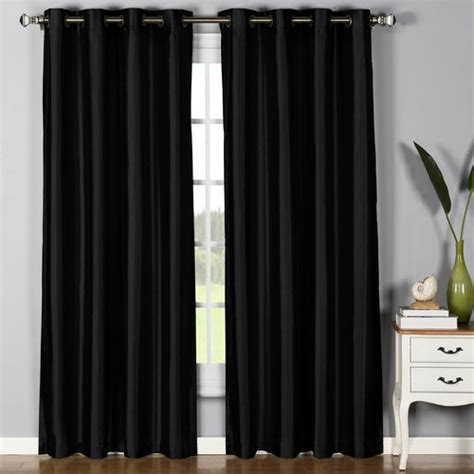 Jane Faux Silk Grommet Curtain Panels