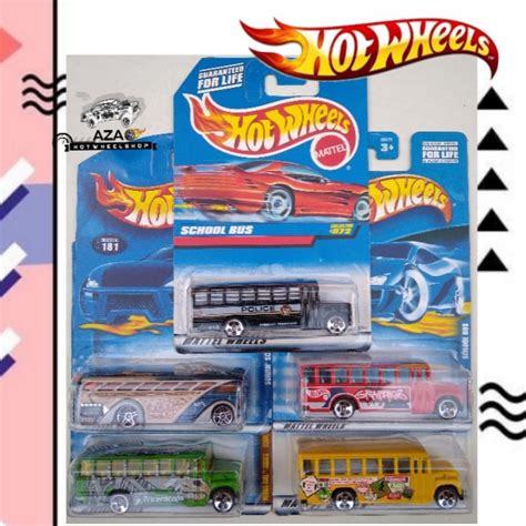 Jual Hot Wheels High School Bus Surf Up Polisi Police Surfin Bus Bis Sekolah Hotwheels Anak