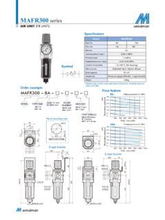 MAFR300 series - mindman.com.tw / mafr300-series-mindman-com-tw.pdf ...