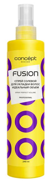 CONCEPT FUSION Спрей для укладки волос, идеальный объем, солевой, 240 ...