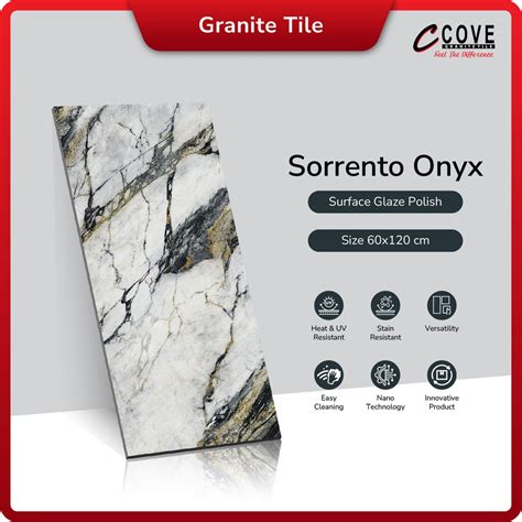 Jual Cove Granite Tile Sorrento Onyx 60x120 Granit Lantai Dinding