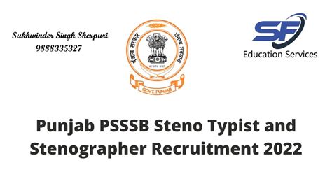 Psssb Steno Typist Stenographer Recruitment Psssb Steno Typist