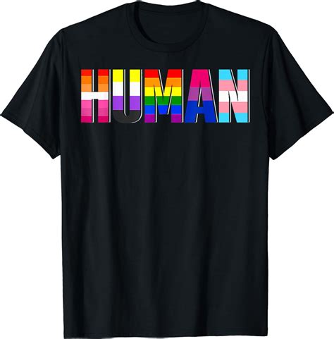 Human Rainbow Proud Lgbtq Lgbt Flag Trans Gay Pride Month T Shirt Walmart
