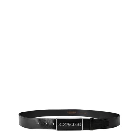 DSQUARED2 | Logo Belt | Unisex | Black | Flannels