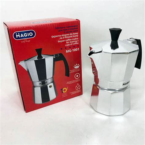 Гейзерная кофеварка Magio MG-1001, гейзерная турка для кофе, гейзерная ...