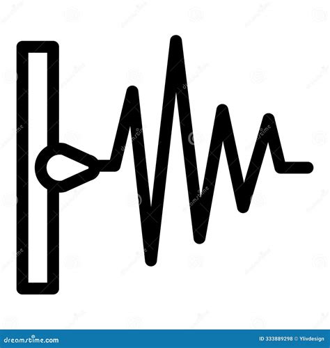 Seismograph Recording Earthquake Waveform Icon Stock Illustration Illustration Of Earthquake