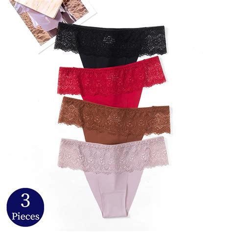 BZEL 3PCS Set Women S Panties Exquisite Lace Woman Underwear Sexy Lingerie Fashion Hollow Out