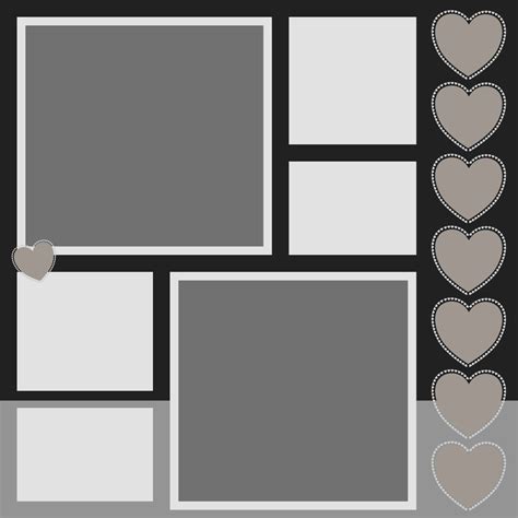Free Digital Scrapbooking Layout Template Psd File Digital Scrapbooking Layouts Scrapbook