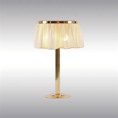 Lampe De Table FL2 69 Woka Lamps Vienna En Soie En Laiton