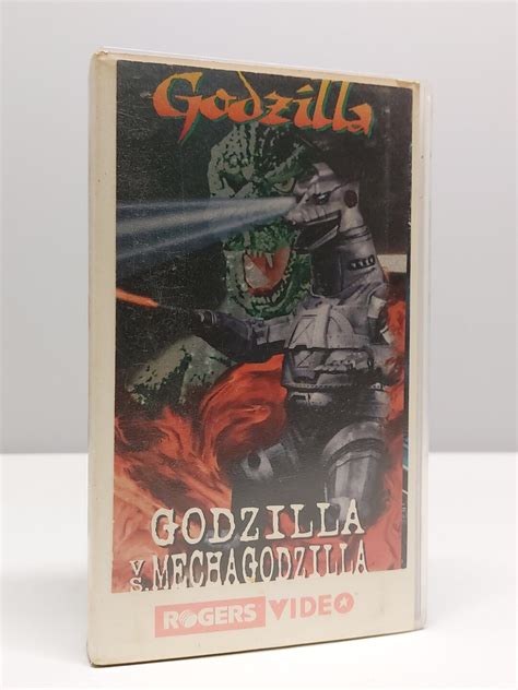 Godzilla Vs Mechagodzilla 1974 VHS Tape Cut Box Rental Movie Collector